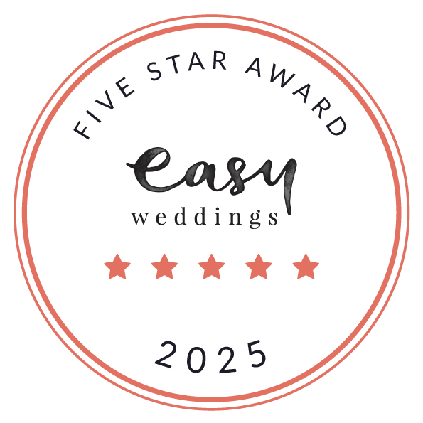 Easy Weddings 5 Star Award 2025