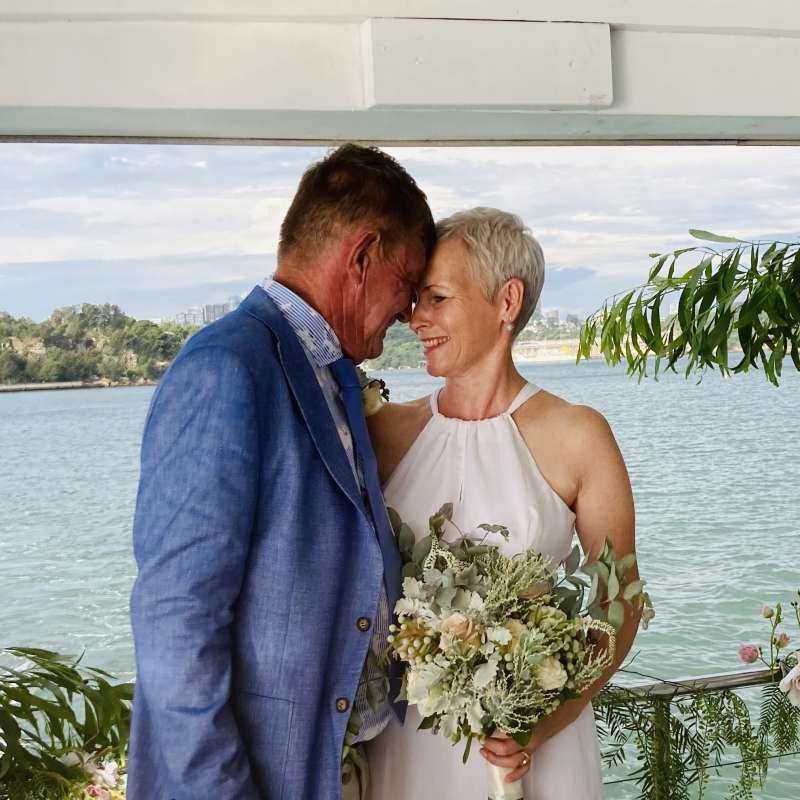 ~ Peter & Mandy ~ Just Married on MV Magic on Sydney Harbour on Friday 12th March ~ Just off Balmain!