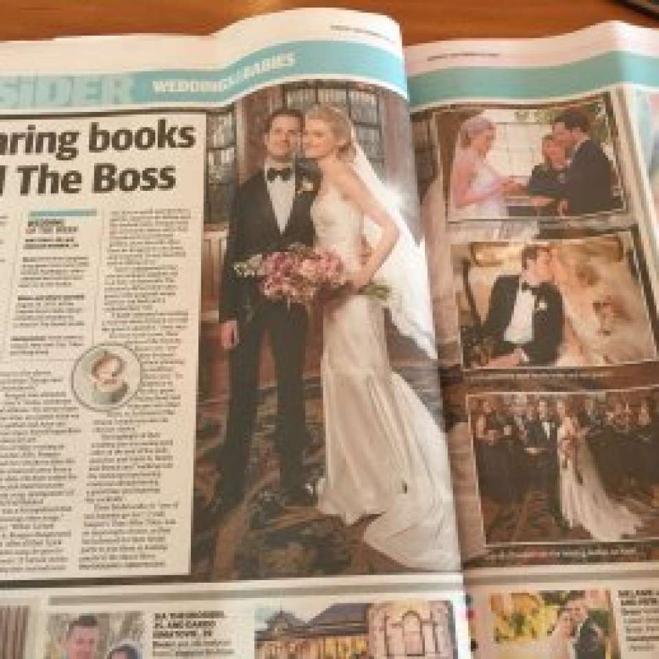 Featured as wedding of the week