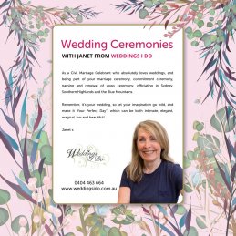Wedding Ceremonies with Janet from Weddings I Do